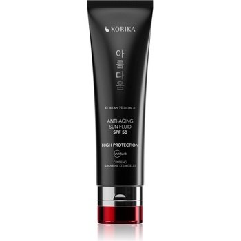 KORIKA Korean Heritage Ginseng & Marine Stem Cells Anti-aging Sun Fluid SPF 50 защитен флуид против стареене на кожата SPF 50 50ml