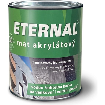 ETERNAL Mat akrylátový vodouriediteľná farba 5 l Tmavosivá 04