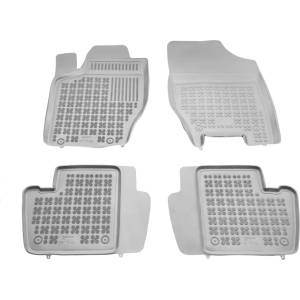 Rezaw-Plast Гумени стелки за citroen c4 i / ii (2004-2018) / peugeot 307 (2001-2008) - тип леген с пожарогасител - сиви (201206s)