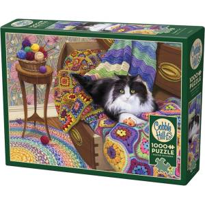 Cobble Hill Пъзел Cobble Hill от 1000 части - Котешки комфорт (40145)