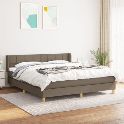 vidaXL 11461.3130285 Boxspring postel s matrací taupe textil