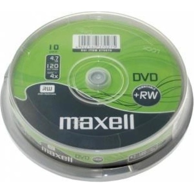 Maxell Оптичен носител DVD+RW 4.7GB Maxell, 10 бр (ML-DDVD+RW-10PK)