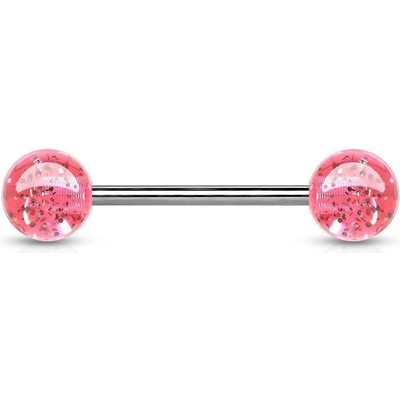 Šperky4U piercing do jazyka akrylát PJ01148-P