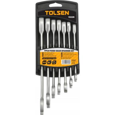 Tolsen Tools Očkoploché kľúče 8-19 mm 7 kusov 15229