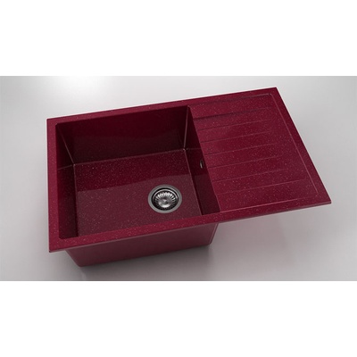 FAT Мивка Vanguard 228, Polymer marble, 20 Сребрист виолет, с включен сифон