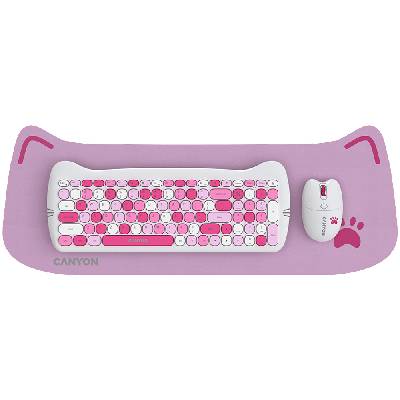 HSET-W6 EN Keyboard+Mouse Kitty Edition AAA+АА Wirele (CNS-HSETW6PK)