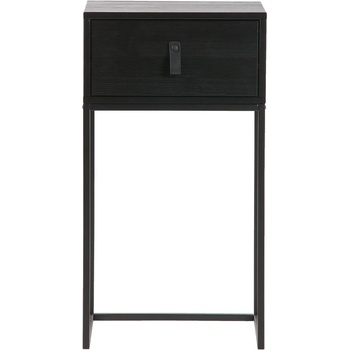 WOOOD Черно нощно шкафче с чекмедже Zola - WOOOD (373673-Z)