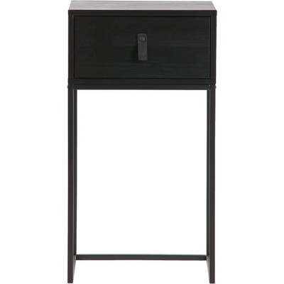 WOOOD Черно нощно шкафче с чекмедже Zola - WOOOD (373673-Z)