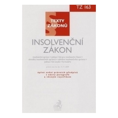 Insolvenční zákon, právní stav ke dni 15. 9. 2009