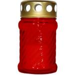 LCA Червена ритуална свещ в стъклена чаша с капак и горене 10 часа (50-1g-r)