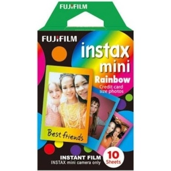 Fujifilm Фотохартия Fujifilm Rainbow Instant Film, за Fujifilm Instax Mini, 800 ISO, 10 листа