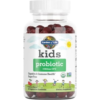 Garden of Life Kids Probiotic 3 Billion CFU | Digestive & Immune Health [30 желирани бонбони] Череша