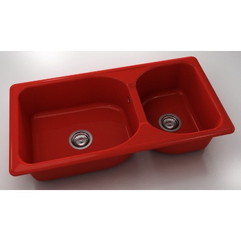 Image 1 of FAT Mивка Classic 214, Polymer marble, 14 Рубинено червено, с включен сифон