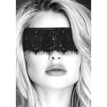 Image 1 of Ouch! Lace Mask With Elastic Straps Black