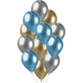 Balonkový buket Chrome Luxus blue