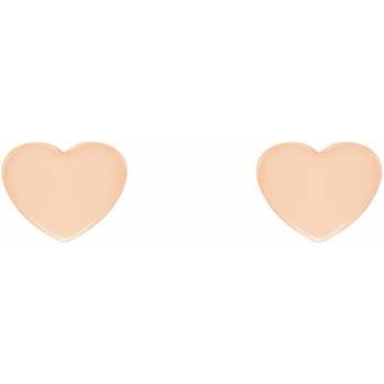 Eppi Minimalistické zlaté náušnice v tvare srdca Macha E41054