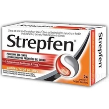 Strepfen s pomarančovou príchuťou bez cukru pas.ord.24 x 8,75 mg