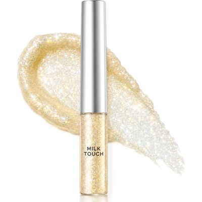 MilkTouch Fairy Jewel Eye Glitter Aurora White Jewelry Očný glitter s holografickým leskom a presným štetcovým aplikátorom 7 g