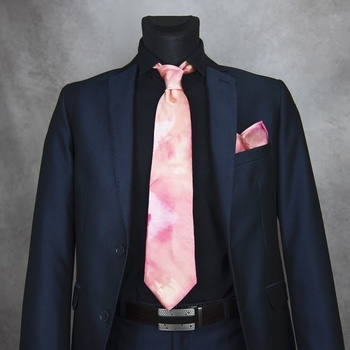Hodvábna kravata + vreckovka Limited 07