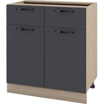 Image 1 of ИРИМ Долен кухненски шкаф Сити МФ-Карбон мат-11-26 80 см