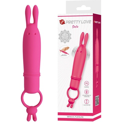 Pretty love delia rabbit vibrator with resistance ring