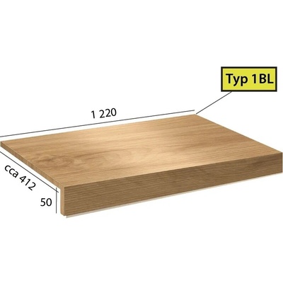 Karndean International Ecoline Step - 1 BL schod bez nosu 9560 Buk vita