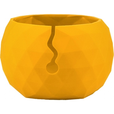 Pro Háčkování Miska na klubíčko LOW POLY, L Mustard Field