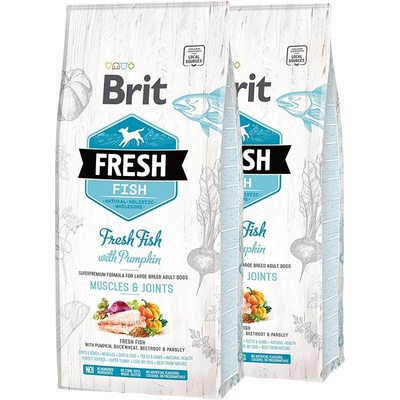 Brit Fresh Fish with Pumpkin Adult Large 2 x 12 кг