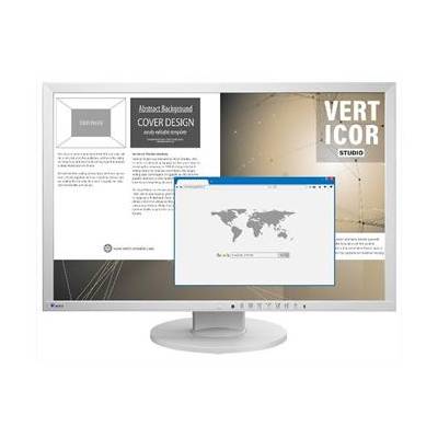 EIZO 24" EV2430-GY FlexScan, IPS, 1920x1200, 300nit, 1000:1, 14ms, DVI-D, D-sub, DisplayPort, USB, Repro, Světle šedý - EV2430-GY