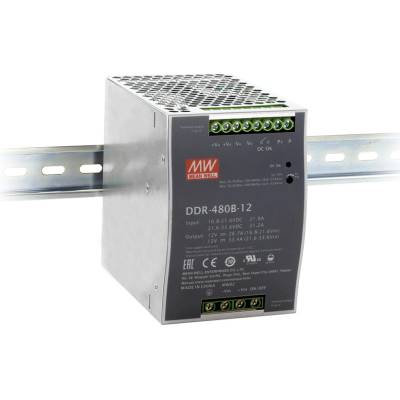 MEAN WELL DDR-480B-12 Měnič: DC/DC; 400,8W; Uvst: 16,8÷33,6VDC; Uvýst: 12VDC; Ivýst: 33,4A