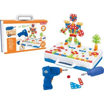 mamido Kreativní panel s vrtačkou 248 ks