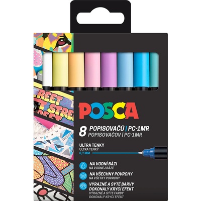Posca pastelové farby PC-1MR 8 ks