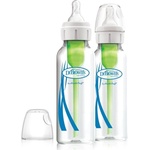 Dr. Brown's Стъклени шишета Dr. Brown's Natural Flow Options+ Narrow, 2 броя, 250 ml (72239321355) - baby