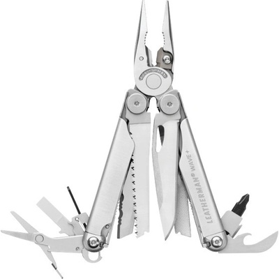 Leatherman Kleště MULTITOOL multifunkční skládací WAVE PLUS STŘÍBRNÉ – Zbozi.Blesk.cz