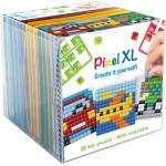 Pixelhobby Комплект от 3 мозайки с пиксели XL, Pixelhobby, Куб - Превозни средства (24221)