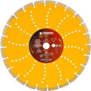 Powermat Диамантен диск за бетон, камък, гранит powermat pm-tdcs-3502t/ 350 мм (pm1503)