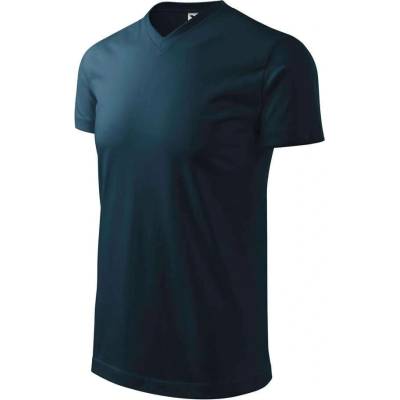 Malfini 111 Tričko Heavy V-neck tmavě šedý melír