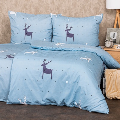 4Home bavlna obliečky Deer in Love 220x200 2x70x90