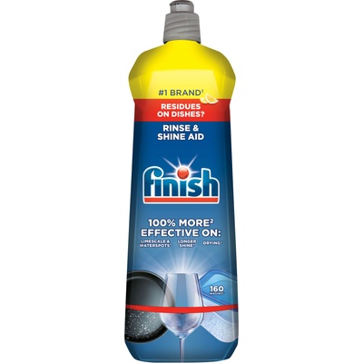 Finish Shine & Protect Лимон Препарат за изплакване за съдомиялна 800ml + Подаръчна мостра (8592326010419)
