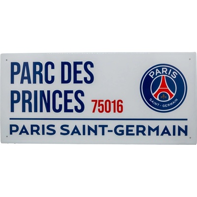 Fan-shop Plechová cedule PSG bílé