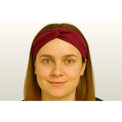 Booh kroucená semišová vínová