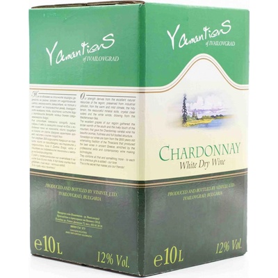 Yamantievs Bag in Box Chardonnay bílá 2023 12% 10 l (karton)