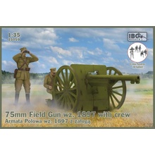 IBG Models 75mm Field Gun wz.1897 with crew 35059 1:35