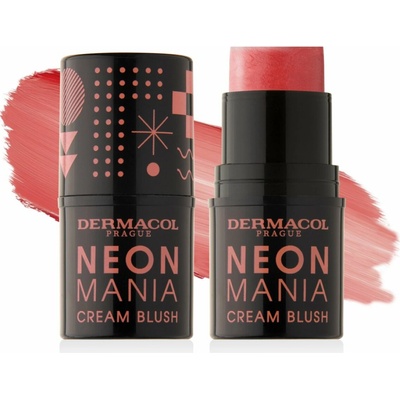 Dermacol Neon Mania krémová tvářenka 2 Coral 5,2 g