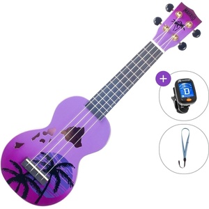Mahalo Hawaii Basic SET Hawaii Purple Burst Сопрано укулеле (MD1HA-PPB-BASIC-SET)