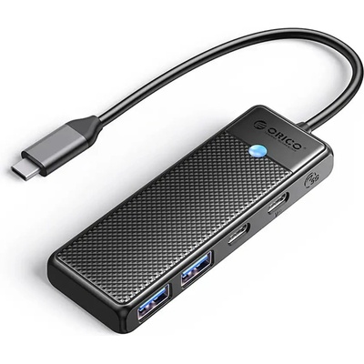 ORICO Хъб USB-C Orico PAPW2AC-C3 докинг станция 2x USB-A 3.0 + 2x USB-C 3.0 - черен (6942227138316)
