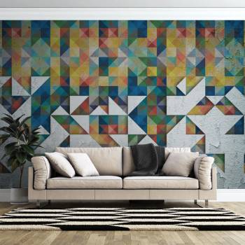 Image 1 of Art gift Фототапет Цветна мозайка