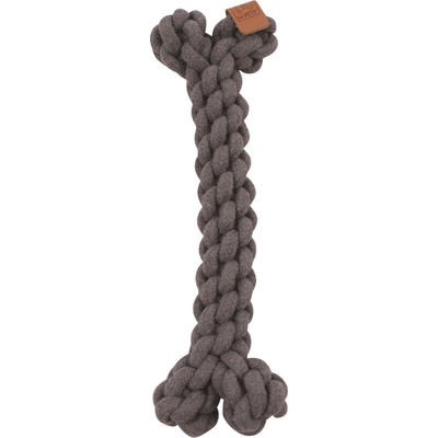 M Pets COTO Kosť povrazová bavlnená sivá 30 cm