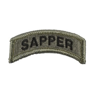 MILITARY RANGE Nášivka oblúk SAPPER Tab VELCRO - FOLIAGE