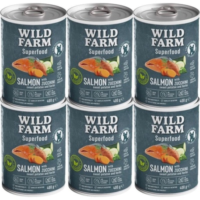 Wild Farm Superfood Salmon 6 x 400 g